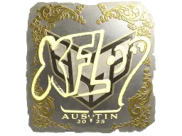 Sticker | xfl0ud (Gold) | Austin 2025