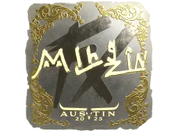 Sticker | mlhzin (Gold) | Austin 2025