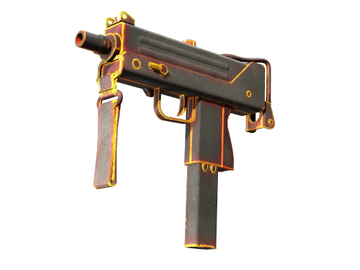 StatTrak™ MAC-10 | Heat (Battle-Scarred)