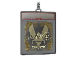 Sticker Slab | FlameZ (Gold) | Austin 2025