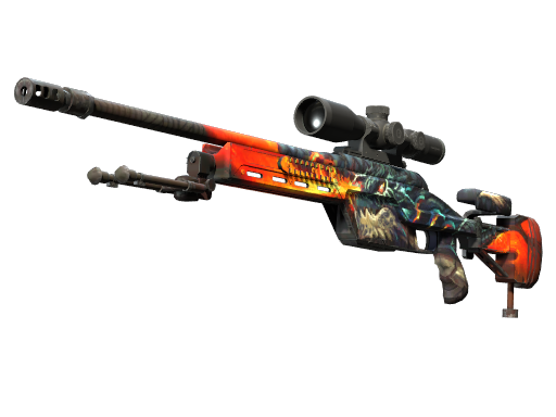 StatTrak™ SSG 08 | Dragonfire (Minimal Wear)