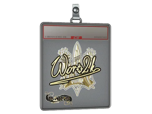 Sticker Slab | Woro2k (Gold) | Paris 2023
