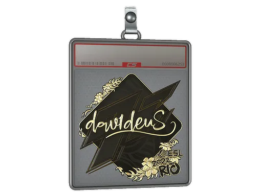Sticker Slab | dav1deuS (Gold) | Rio 2022