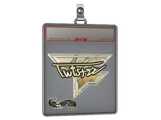 Sticker Slab | Twistzz (Gold) | Paris 2023