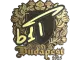 Sticker | b1t (Gold) | Budapest 2025 CS2 skin