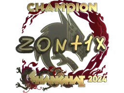 Sticker | zont1x (Gold, Champion) | Shanghai 2024