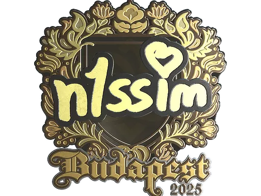 Sticker | n1ssim (Gold) | Budapest 2025