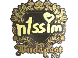 Sticker | n1ssim (Gold) | Budapest 2025