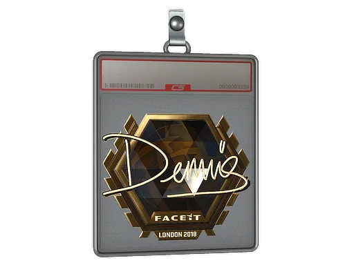 Sticker Slab | dennis (Gold) | London 2018