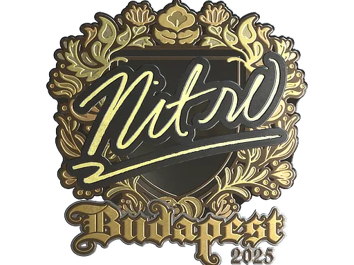Sticker | nitr0 (Gold) | Budapest 2025