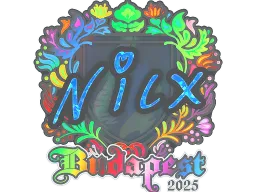 Sticker | nicx (Holo) | Budapest 2025