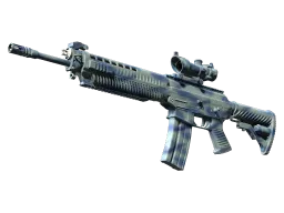 StatTrak™ SG 553 | Wave Spray (Factory New)