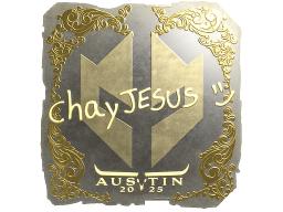 Sticker | chayJESUS (Gold) | Austin 2025