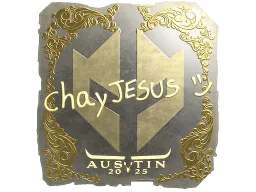 Sticker | chayJESUS (Gold) | Austin 2025