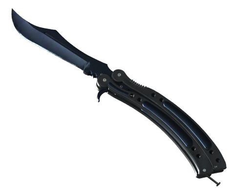 ★ StatTrak™ Butterfly Knife | Blue Steel (Battle-Scarred)