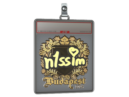 Sticker Slab | n1ssim (Gold) | Budapest 2025