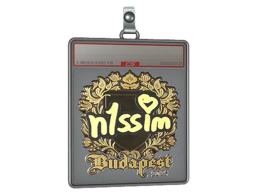 Sticker Slab | n1ssim (Gold) | Budapest 2025