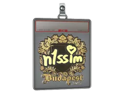 Sticker Slab | n1ssim (Gold) | Budapest 2025