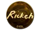 Sticker | Rickeh (Gold) | Katowice 2019 CS2 skin