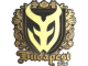 Sticker | 3DMAX (Gold) | Budapest 2025