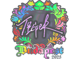 Sticker | Tiger (Holo) | Budapest 2025