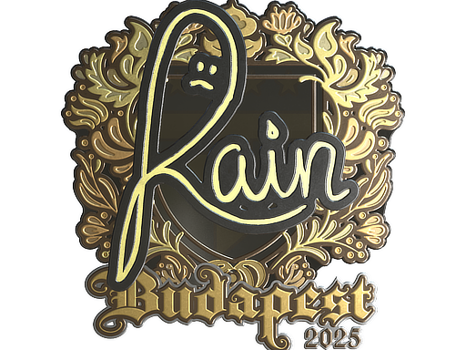 Sticker | rain (Gold) | Budapest 2025