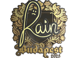 Sticker | rain (Gold) | Budapest 2025