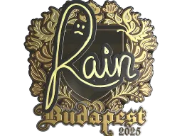 Sticker | rain (Gold) | Budapest 2025