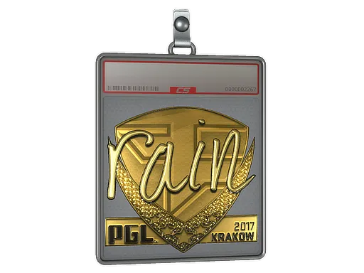 Sticker Slab | rain (Gold) | Krakow 2017