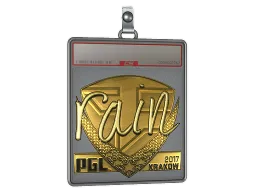 Sticker Slab | rain (Gold) | Krakow 2017