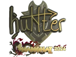 Sticker | huNter- (Gold) | Shanghai 2024