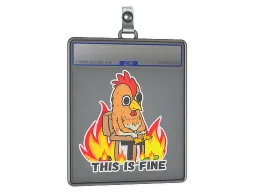 Sticker Slab | This Is Fine (Chicken)
