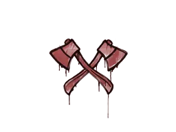 Sealed Graffiti | X-Axes (Blood Red)