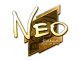 Sticker | NEO (Gold) | Boston 2018