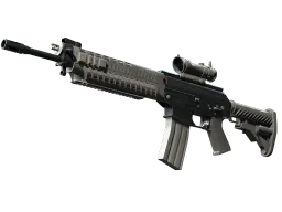SG 553 | Damascus Steel (Battle-Scarred)