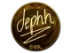 Sticker | dephh (Gold) | Katowice 2019 CS2 skin