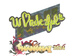 Sticker | w0nderful (Holo) | Shanghai 2024
