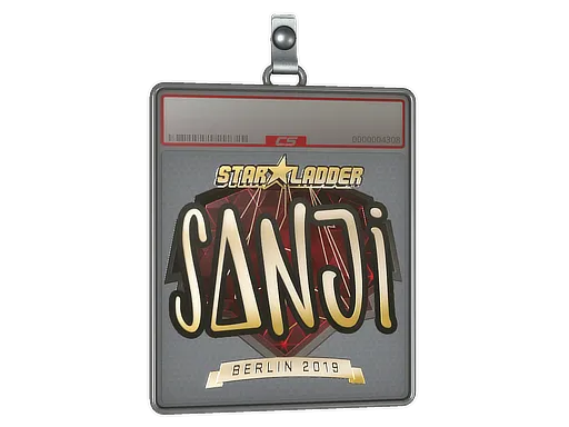 Sticker Slab | SANJI (Gold) | Berlin 2019