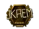 Sticker | jkaem (Gold) | London 2018 CS2 skin