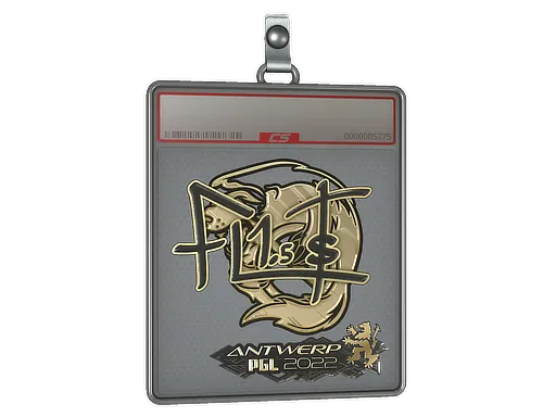 Sticker Slab | FL1T (Gold) | Antwerp 2022