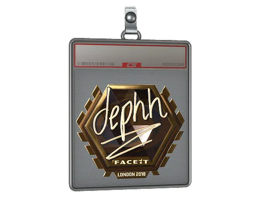 Sticker Slab | dephh (Gold) | London 2018