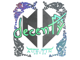 Sticker | decenty (Holo) | Austin 2025