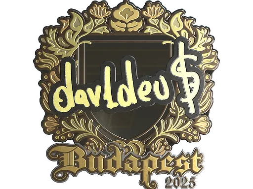 Sticker | dav1deuS (Gold) | Budapest 2025