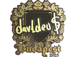 Sticker | dav1deuS (Gold) | Budapest 2025