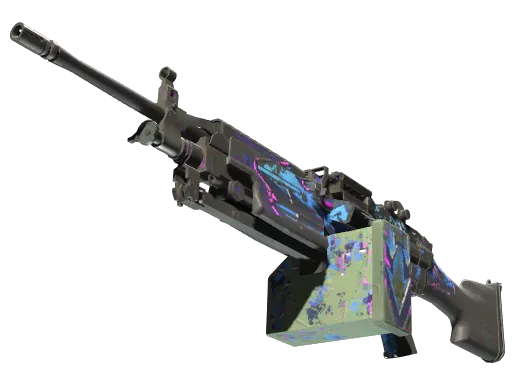 StatTrak™ M249 | Downtown (Battle-Scarred)
