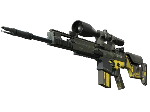 StatTrak™ SCAR-20 | Jungle Slipstream (Battle-Scarred)