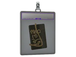 Sticker Slab | Hello MAC-10 (Gold)