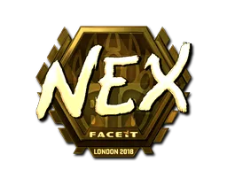 Sticker | nex (Gold) | London 2018