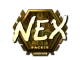 Sticker | nex (Gold) | London 2018 CS2 skin