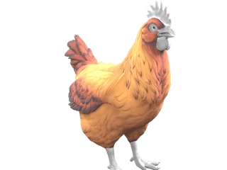 CS2 pet chicken: Catalana (Dark Orange)